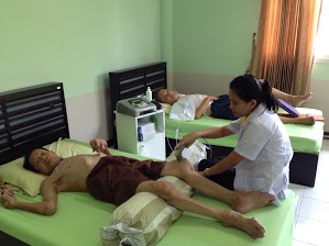 ผู้ป่วยหลอดเลือดสมองบ้านพักคนชรากาญจนาบุรี2556